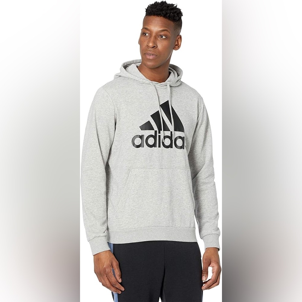 Adidas Gray and Black Sweatshirt Hoodie